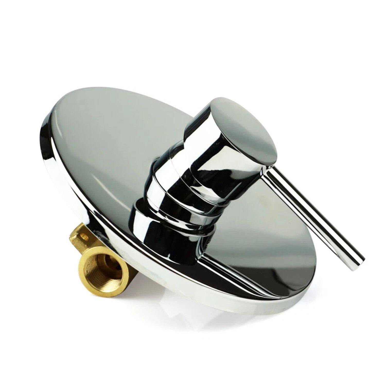 Alt View 1. Home Collection - Brass Shower Control Valve – Wall Mounted 1/2" Shower Mixer Faucet - Chrome.