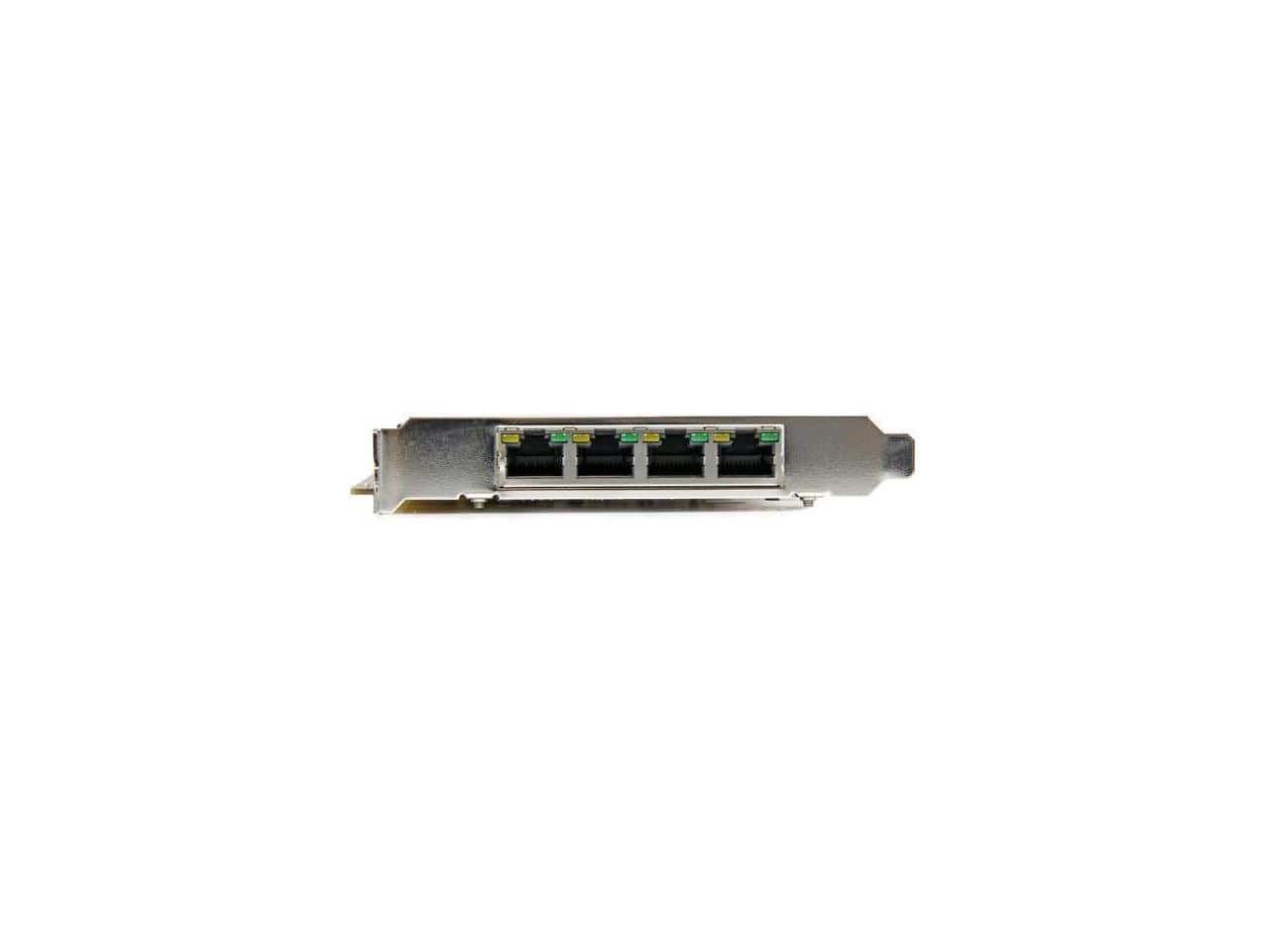 StarTech.com - 4 Port Gigabit Power over Ethernet PCIe Network Card - PSE / PoE PCI Express NIC