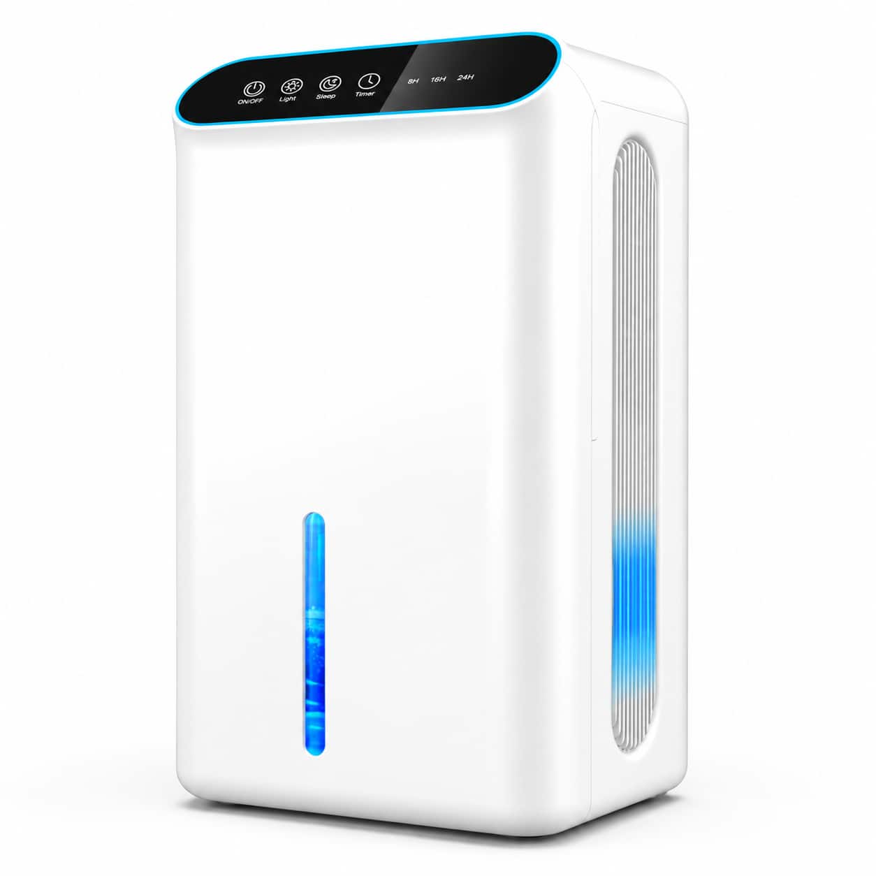 Teendow - Dehumidifier for Home 800 Sq Ft, 2.5L Tank,Dual-Core, Auto Shut Off, Quiet Dehumidifier for Basement Bathroom Bedroom - White