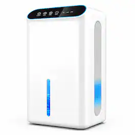 Teendow - Dehumidifier for Home 800 Sq Ft, 2.5L Tank,Dual-Core, Auto Shut Off, Quiet Dehumidifier for Basement Bathroom Bedroom - White