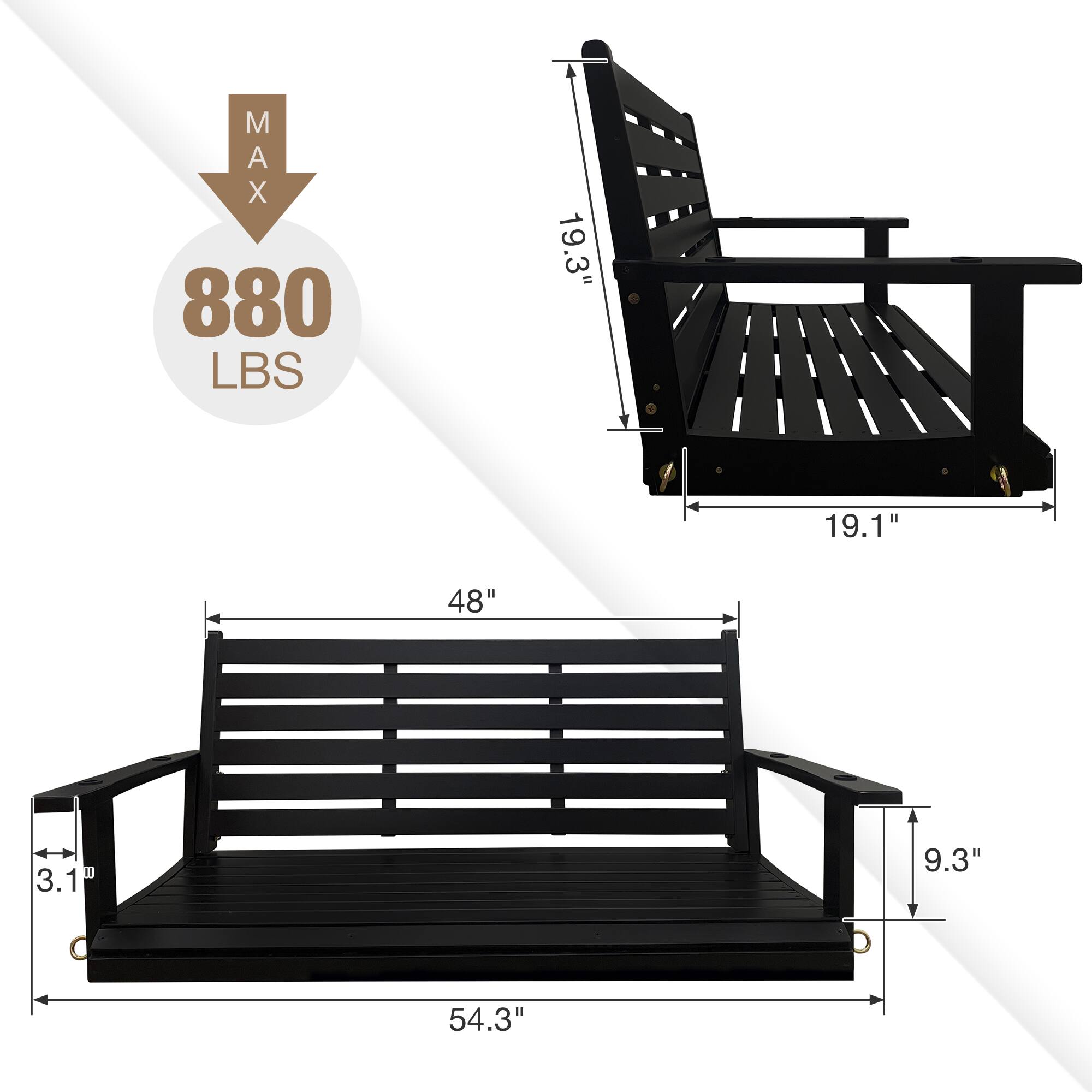 M Max 880 LBS 19.3" 19.1" 48" 3.1" 9.3" C 54.3"
