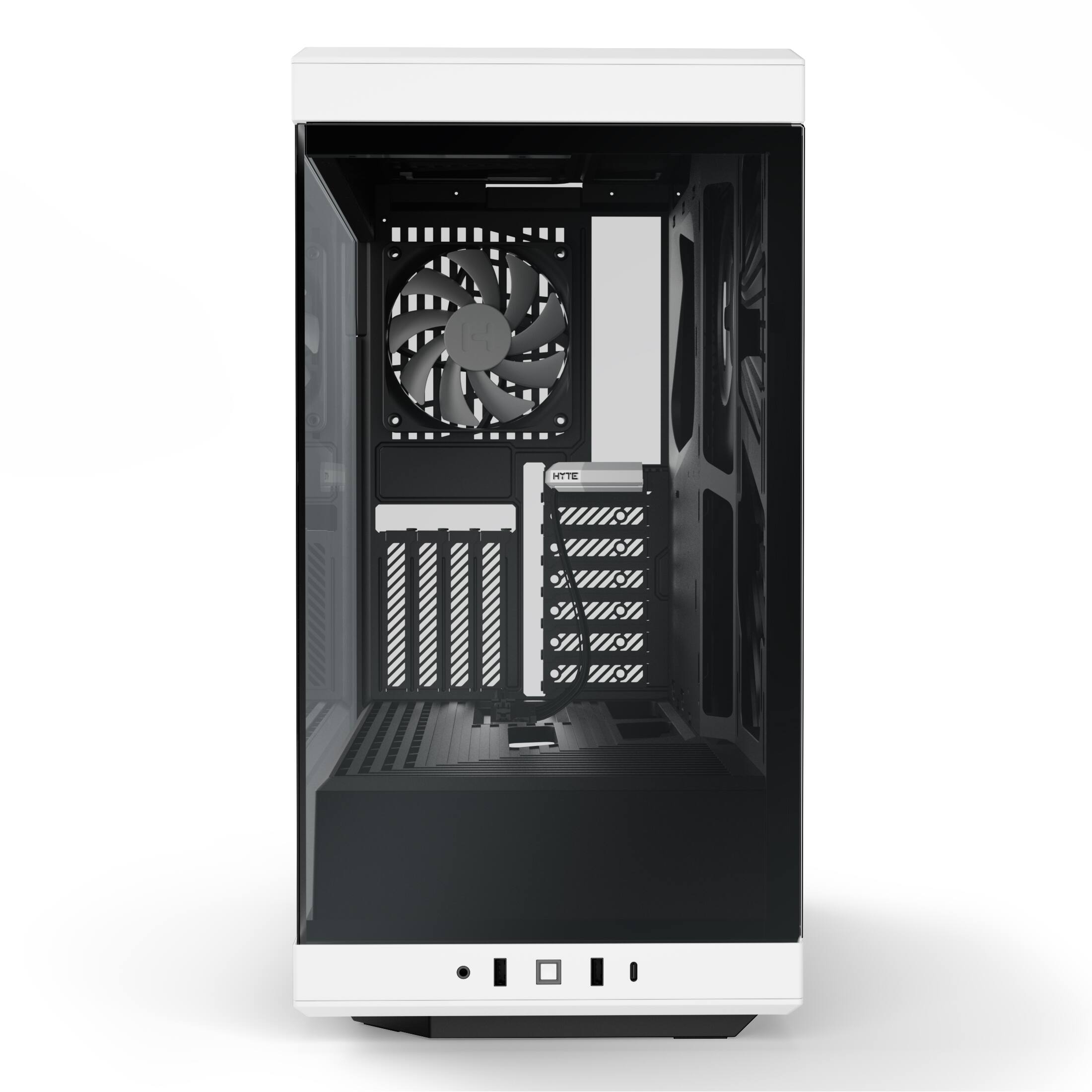 Alt View 11. HYTE - Y40 ATX Mid-Tower PC Case - White.