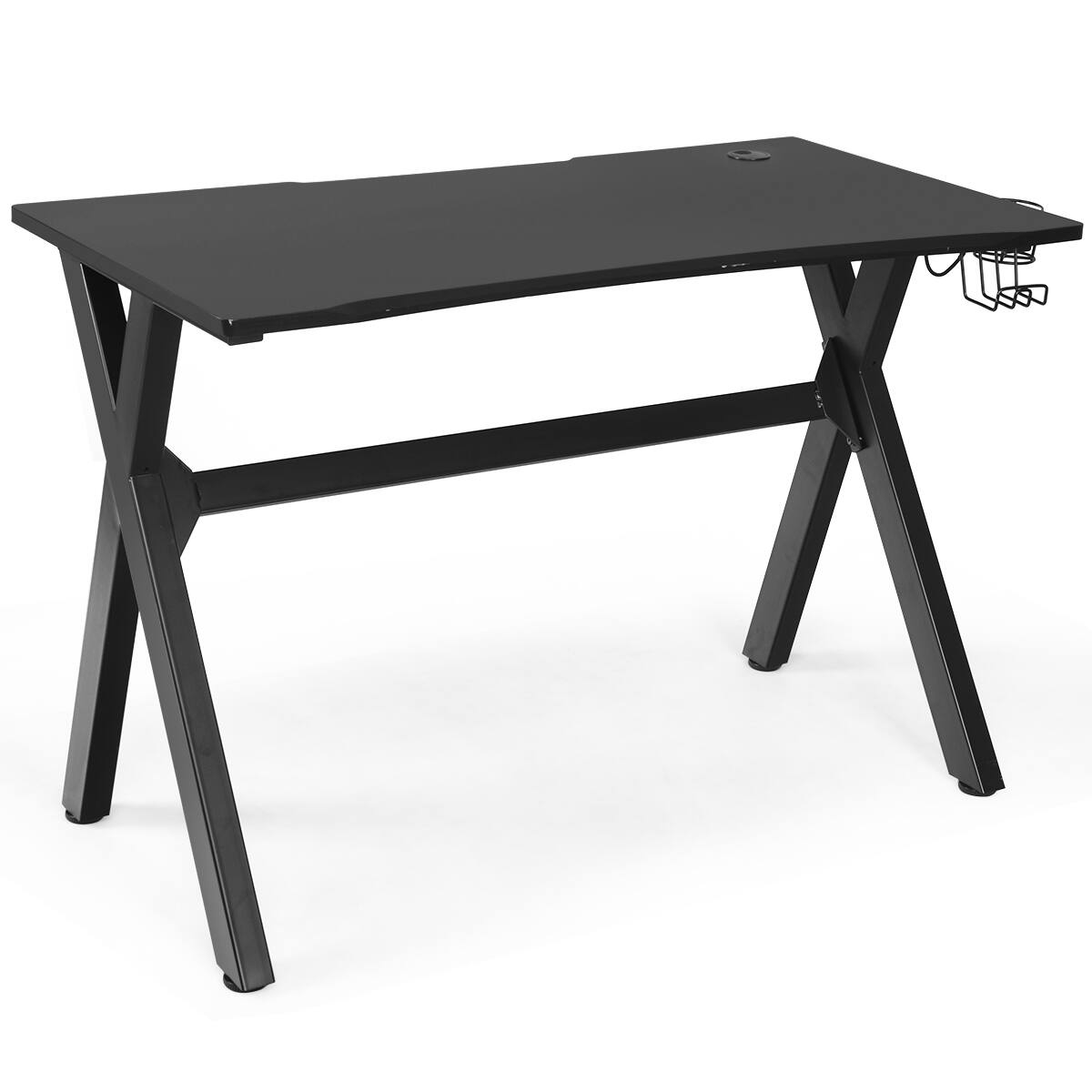 Alt View 19. Costway - Gaming Desk with Cup Holder - Black.