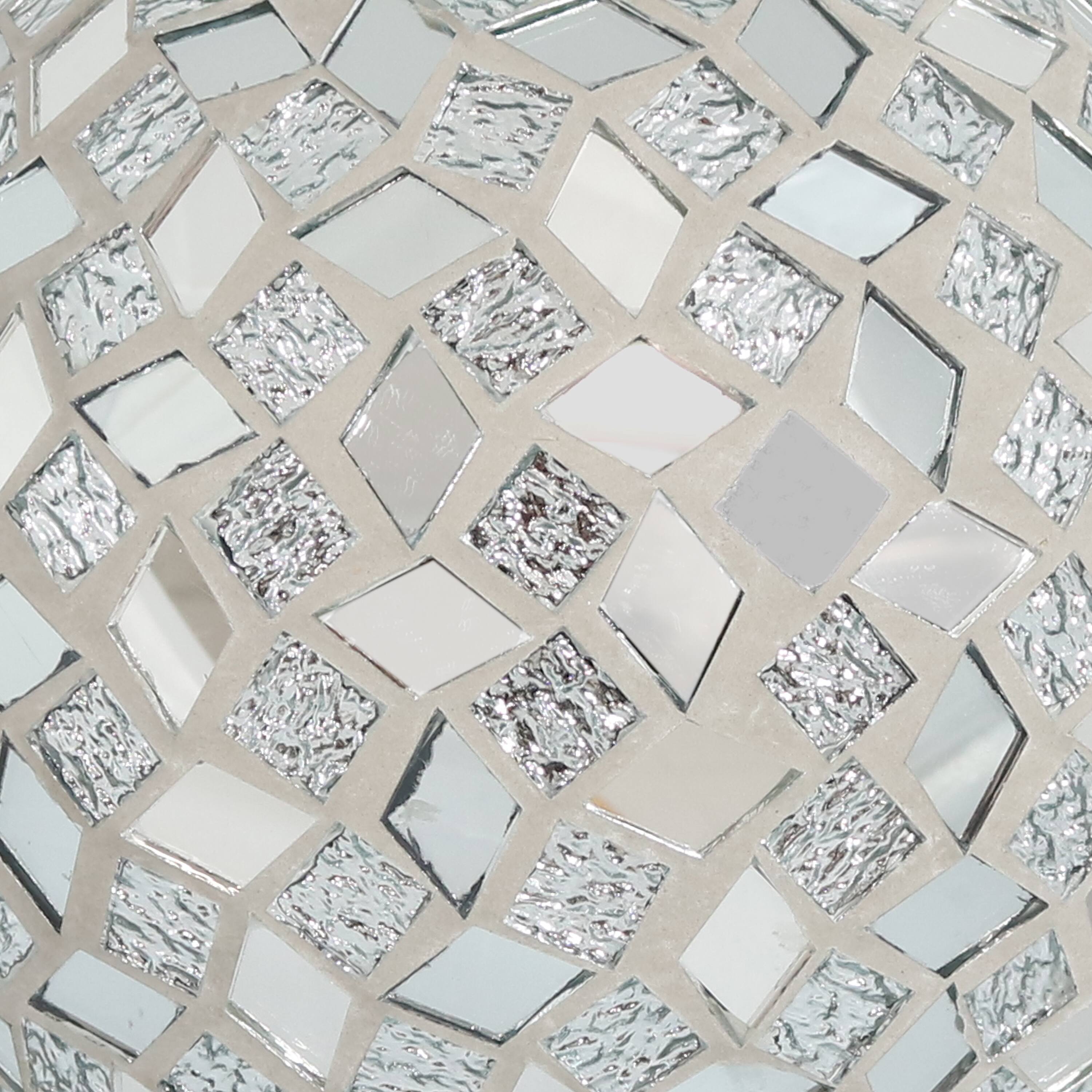 Alt View 7. Sunnydaze - Mosaic Gazing Globe - 10 in - Set of 2 - Mirrored Diamond.