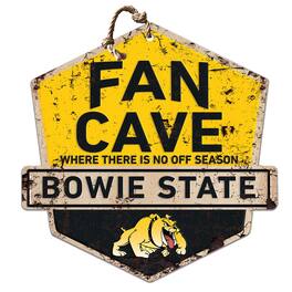 Jardine - Bowie State Bulldogs Fan Cave Badge Sign - Yellow