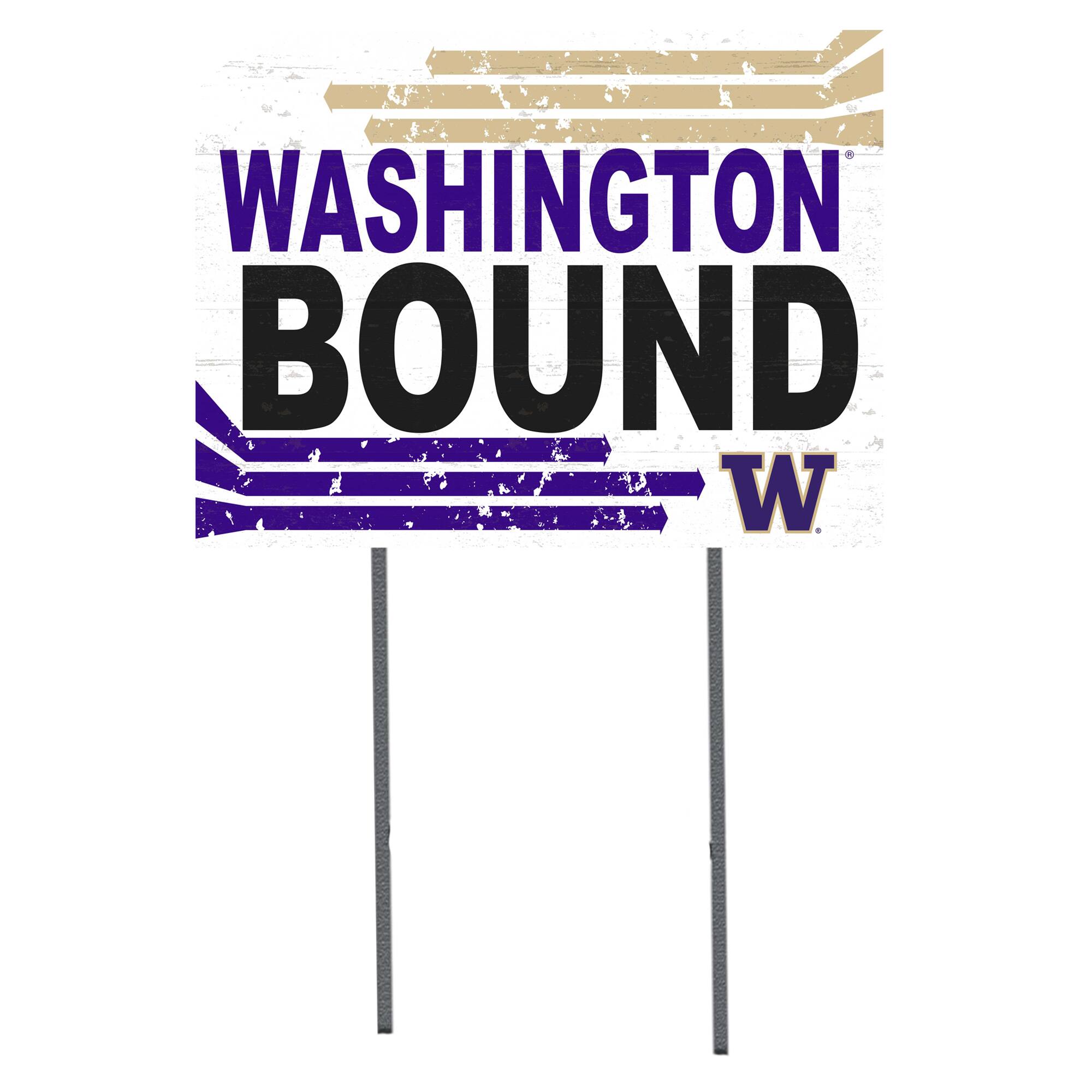 Washington Huskies 18'' x 24'' Bound Yard Sign