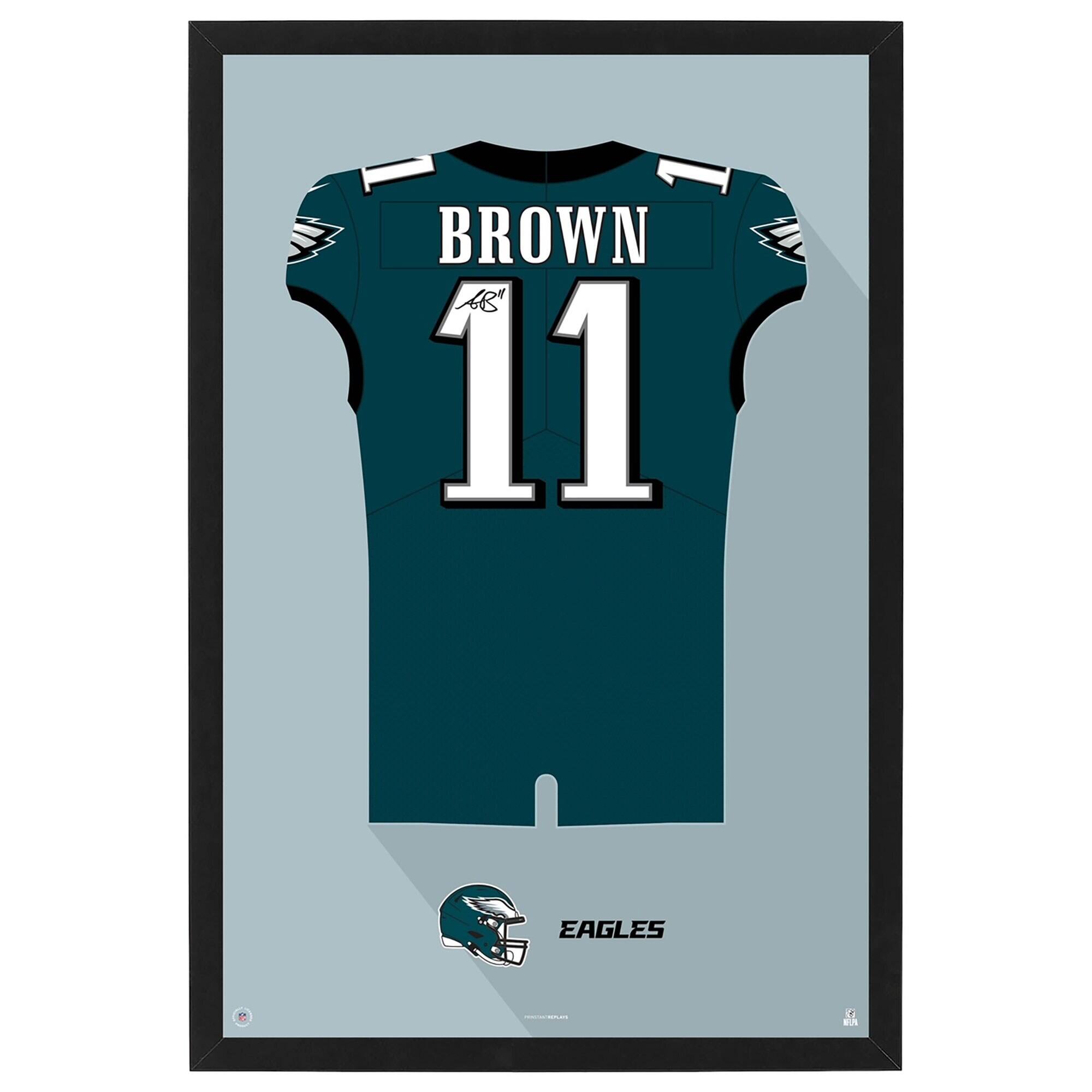 A.J. Brown Philadelphia Eagles Home Jersey Framed Art Print
