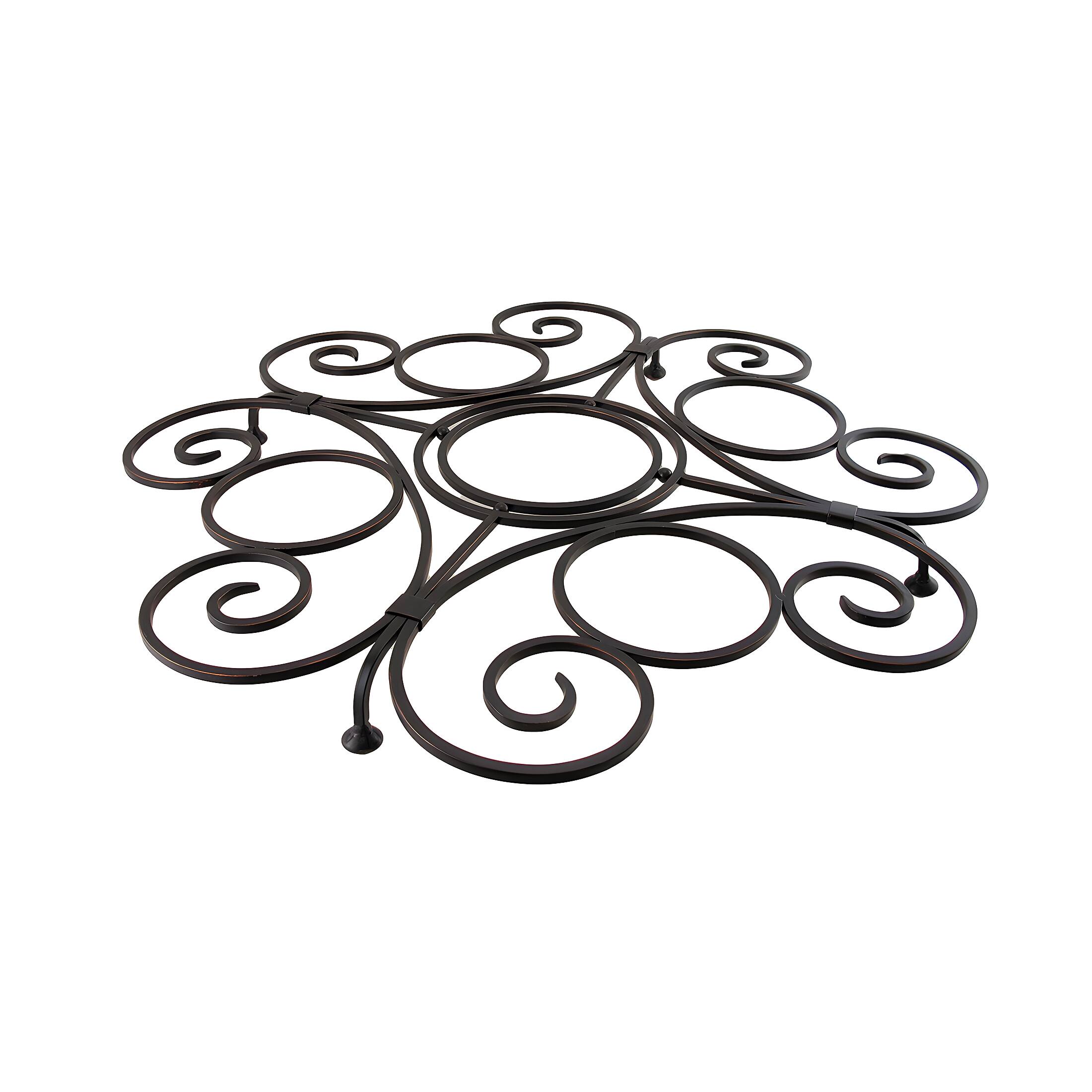 Alt View 3. Zeckos - Biltmore Inspirations Antique Bronze Finish Metal Buffet Server - Bronze.