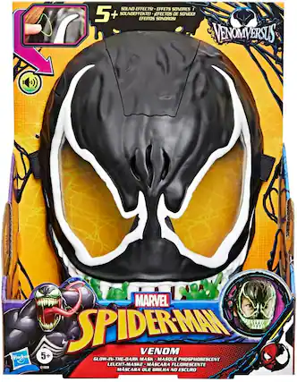 SOUND EFFECTS!
EFFETS SONORES!
SOUNDEFFEKTE!
EFECTOS DE SONIDO!
EFEITOS SONOROS!
VENOM VERSUS MARVEL SPIDER-MAN
5+
GLOW-IN-THE-DARK MASK
MASQUE PHOSPHORESCENT
LEUCHT-MASKE
MSCARA FLUORESCENTE
MSCARA QUE BRILHA NO ESCURO
MARVEL SPIDER-MAN
VENOM
5+
GLOW-IN-THE-DARK MASK
MASQUE PHOSPHORESCENT
LEUCHT-MASKE
MSCARA FLUORESCENTE
MSCARA QUE BRILHA NO ESCURO