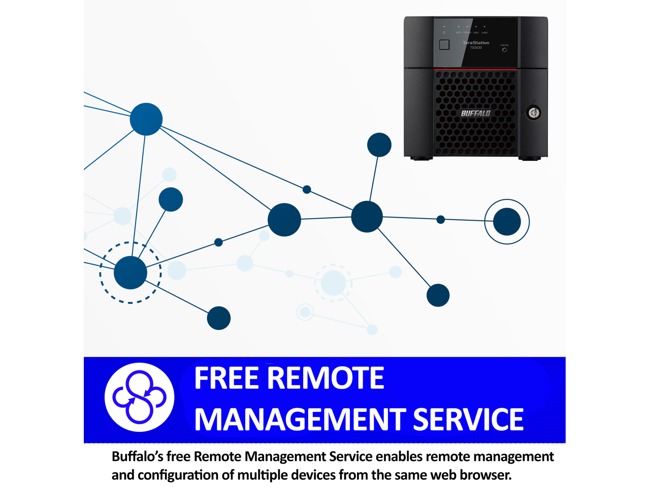 - - : - Sratitation 1 BUFFALO FREE REMOTE MANAGEMENT SERVICE

Buffalo's free Remote Management Service enables remote management and configuration of multiple devices from the same web browser.