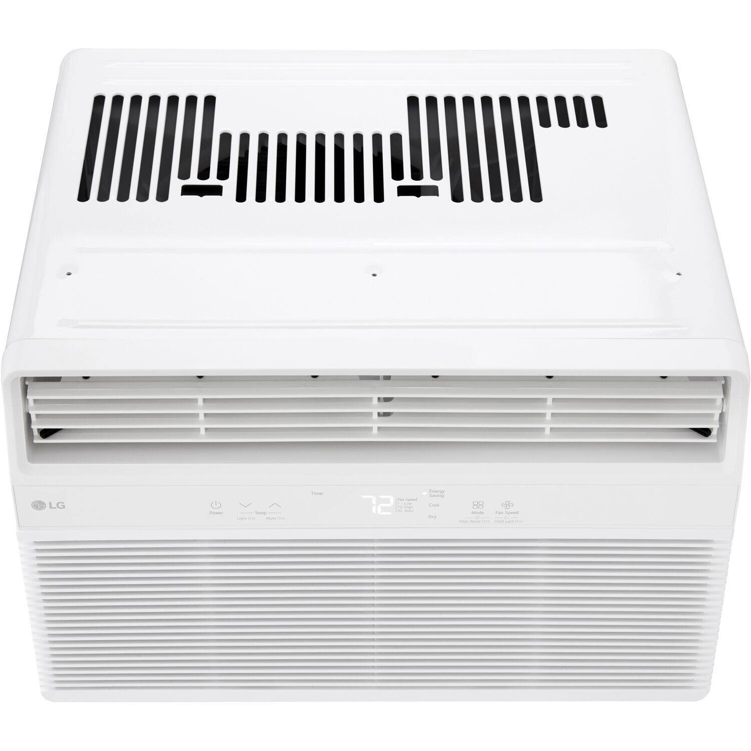 Alt View 5. LG - 350 Sq. Ft. 8,000 BTU Window Air Conditioner with Remote - White.