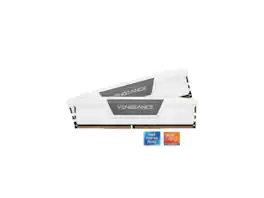 CORSAIR - Vengeance 32GB (2 x 16GB) 288-Pin PC RAM DDR5 6000 (PC5 48000) Desktop Memory Model CMK32GX5M2D6000Z38W - White