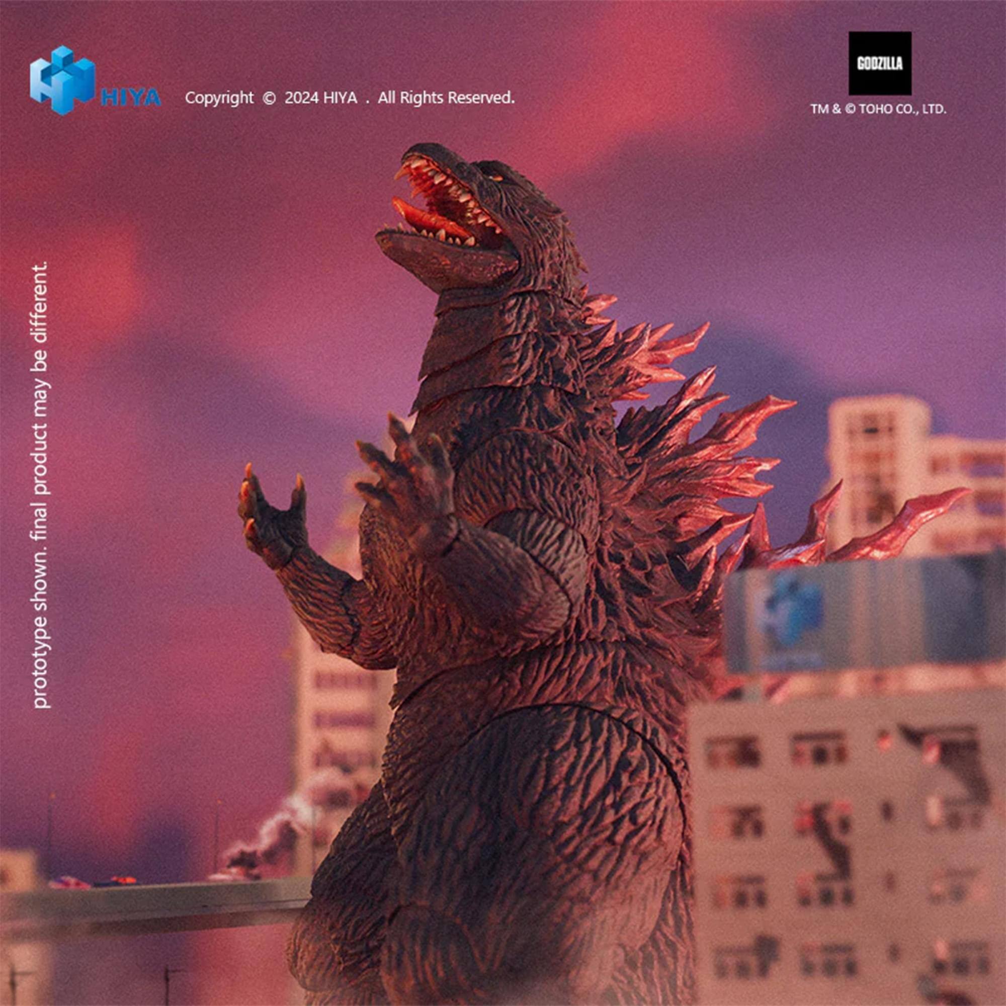 HIYA  
Copyright © 2024 HIYA. All Rights Reserved.  
GOOZILLA™ & TOHO CO., LTD.  
product may be different. final shown. prototype
