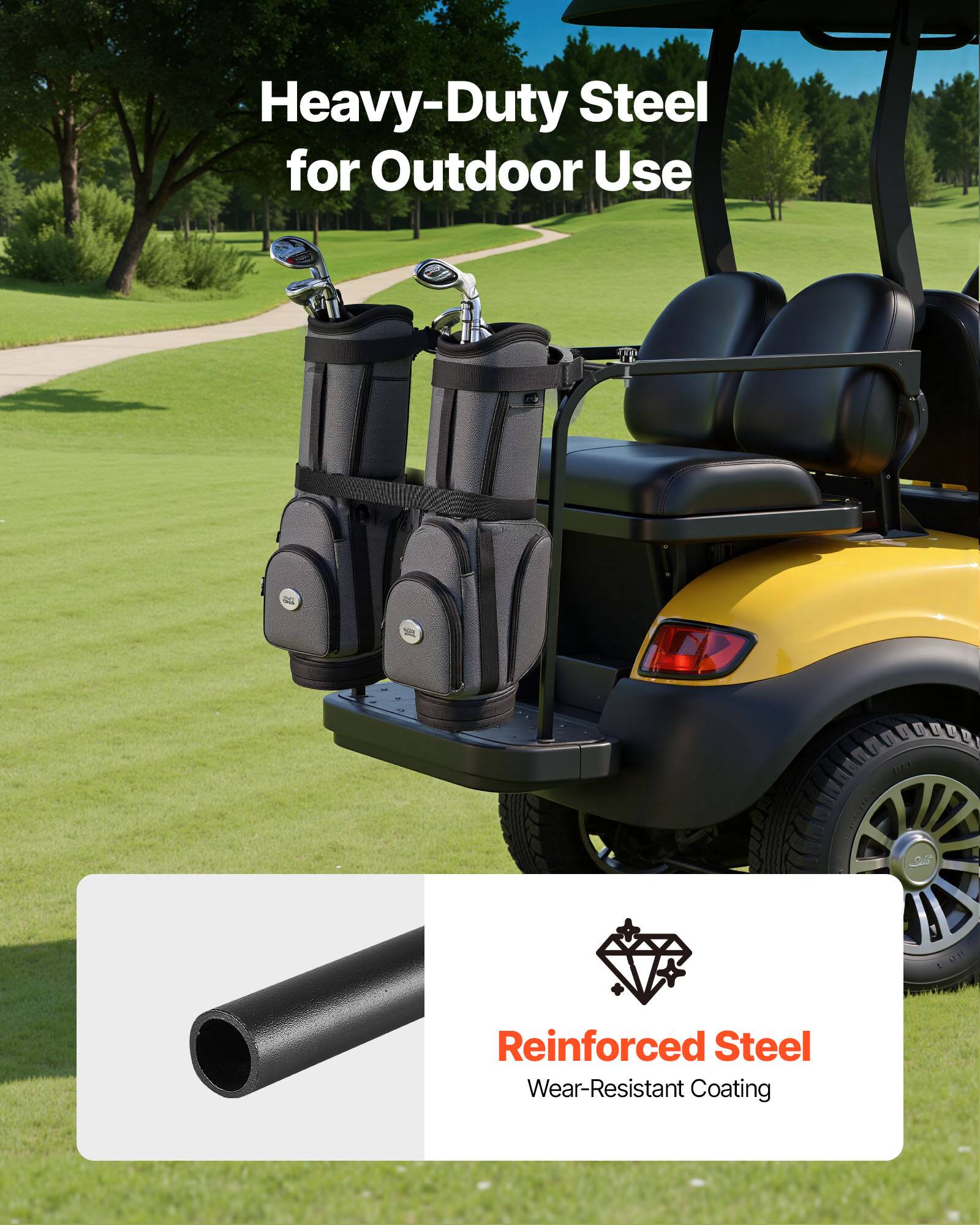 Heavy-Duty Steel for Outdoor Use  
Reinforced Steel Wear-Resistant Coating