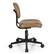 Alt View 18. Costway - PU Leather Adjustable Swivel Office Chair with Backrest - Brown.