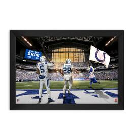 Sporticulture - Anthony Richardson Sr. and Jonathan Taylor Indianapolis Colts Framed Two-Player Art Print - Blue