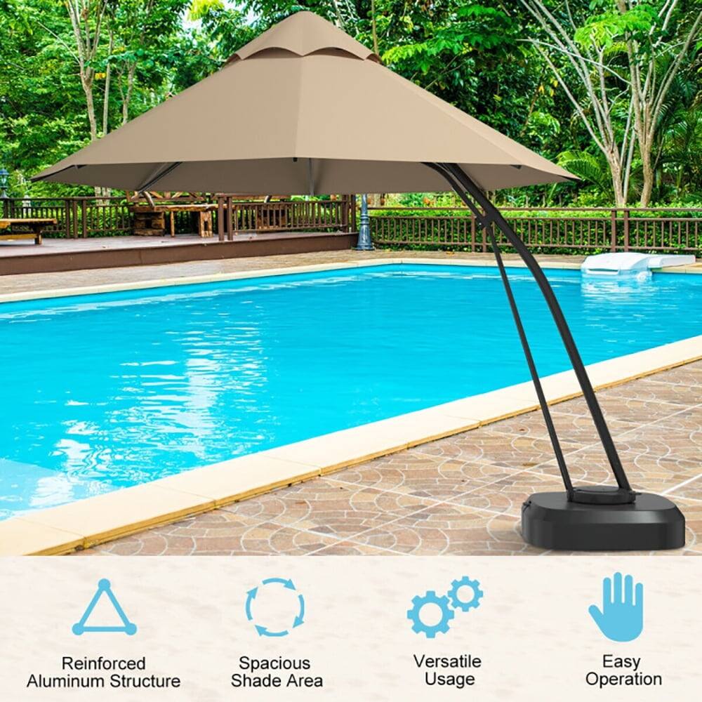 Reinforced Aluminum Structure  
Spacious Shade Area  
Versatile Usage  
Easy Operation