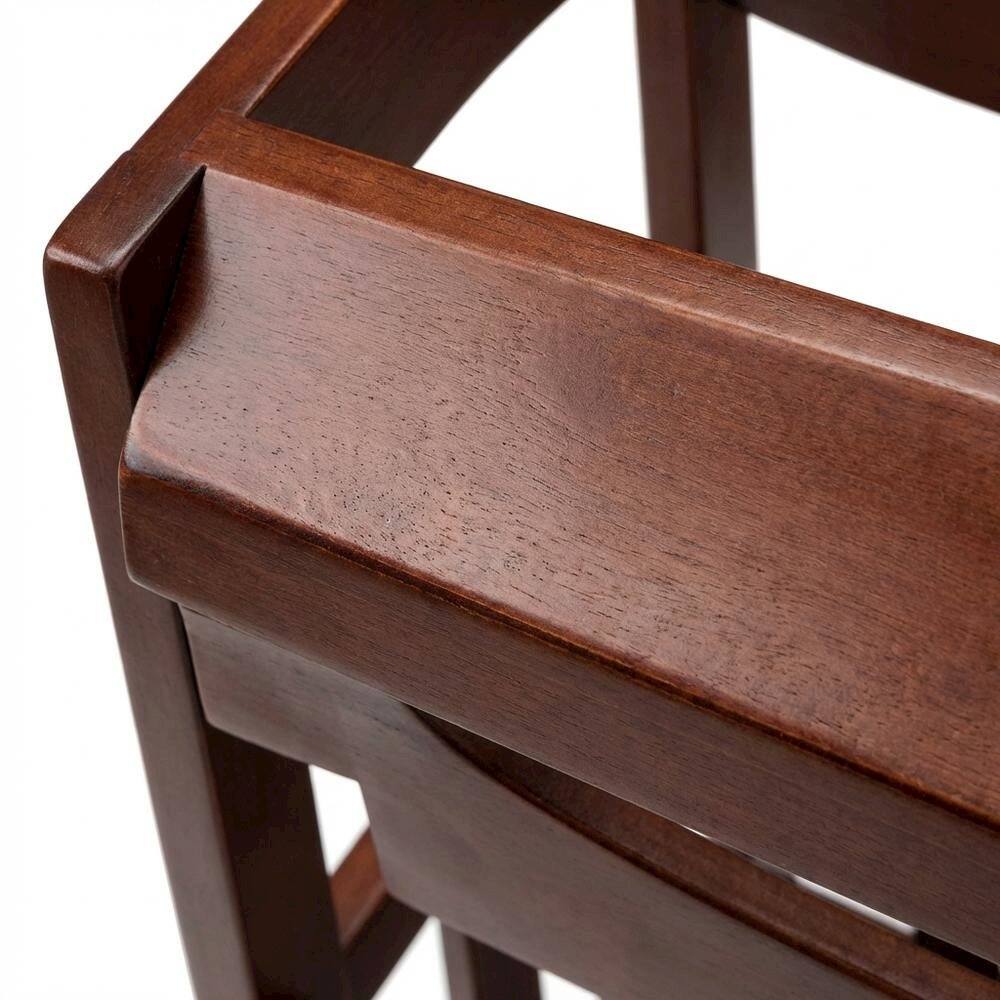 Alt View 2. FurniFact - Umbrella Stand with Metal Tray - Walnut.