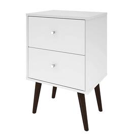 Hivvago - Modern Mid-Century Style 2-Drawer Side Table Nightstand - Multicolor