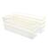 Front. Martha Stewart - Kerry Set of 6 Plastic Stacking Desk Drawer Organizers with Gold Trim - 12 x 3 - Clear/Gold Trim.
