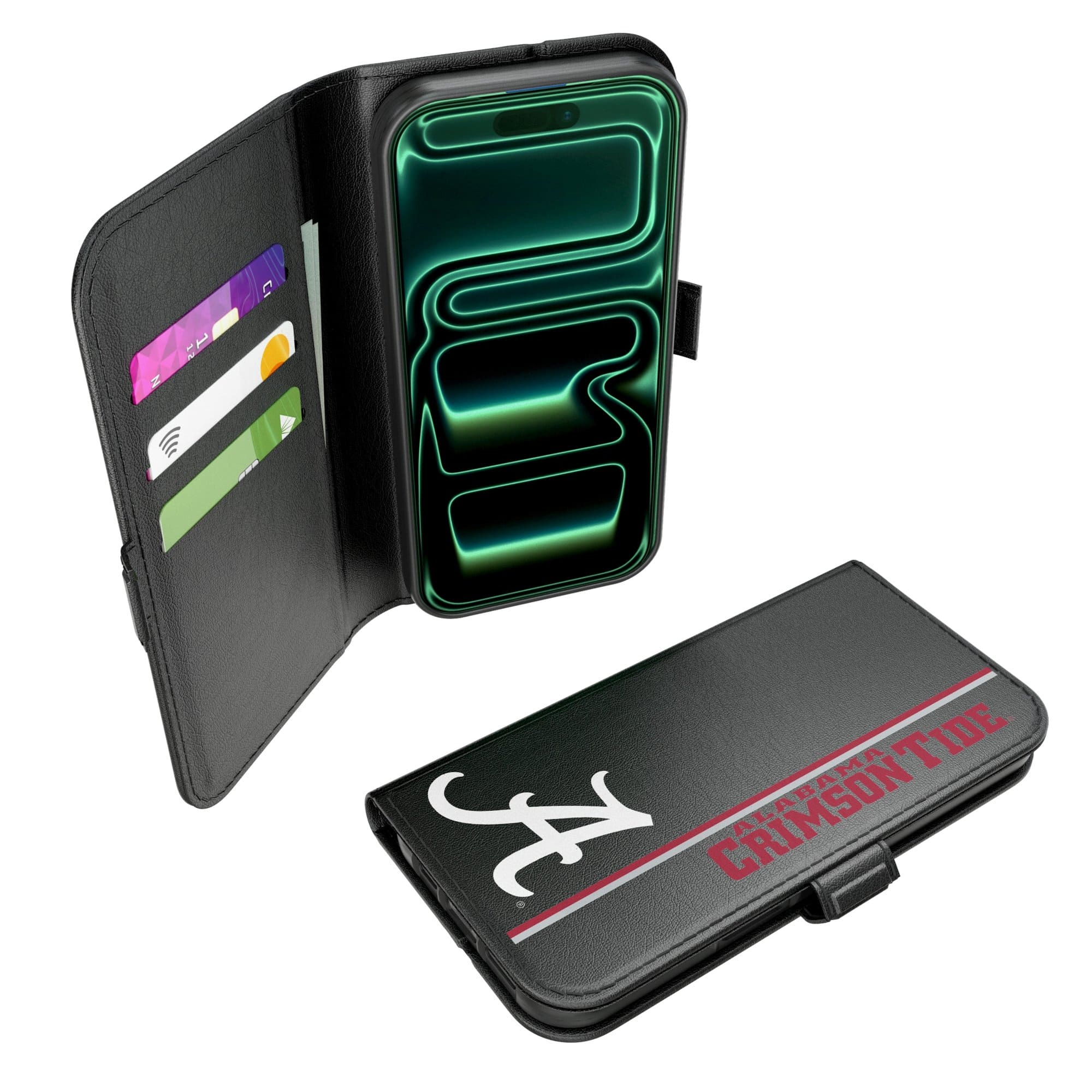 Keyscaper - NCAA - Alabama Crimson Tide iPhone Folio 2.0 Case - 17 Pro - Black price history on PriceWatchPro