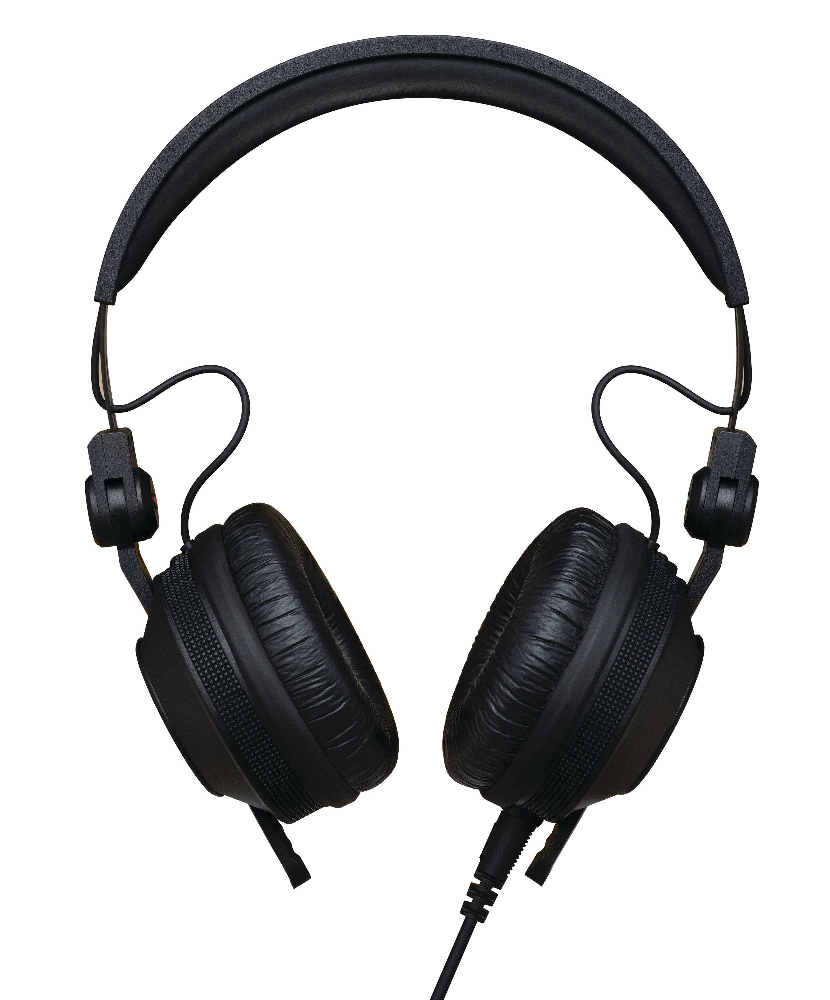 Front. Pioneer DJ - Professional On-Ear DJ Headphones, Includes Straight & Coiled Cables - Black.