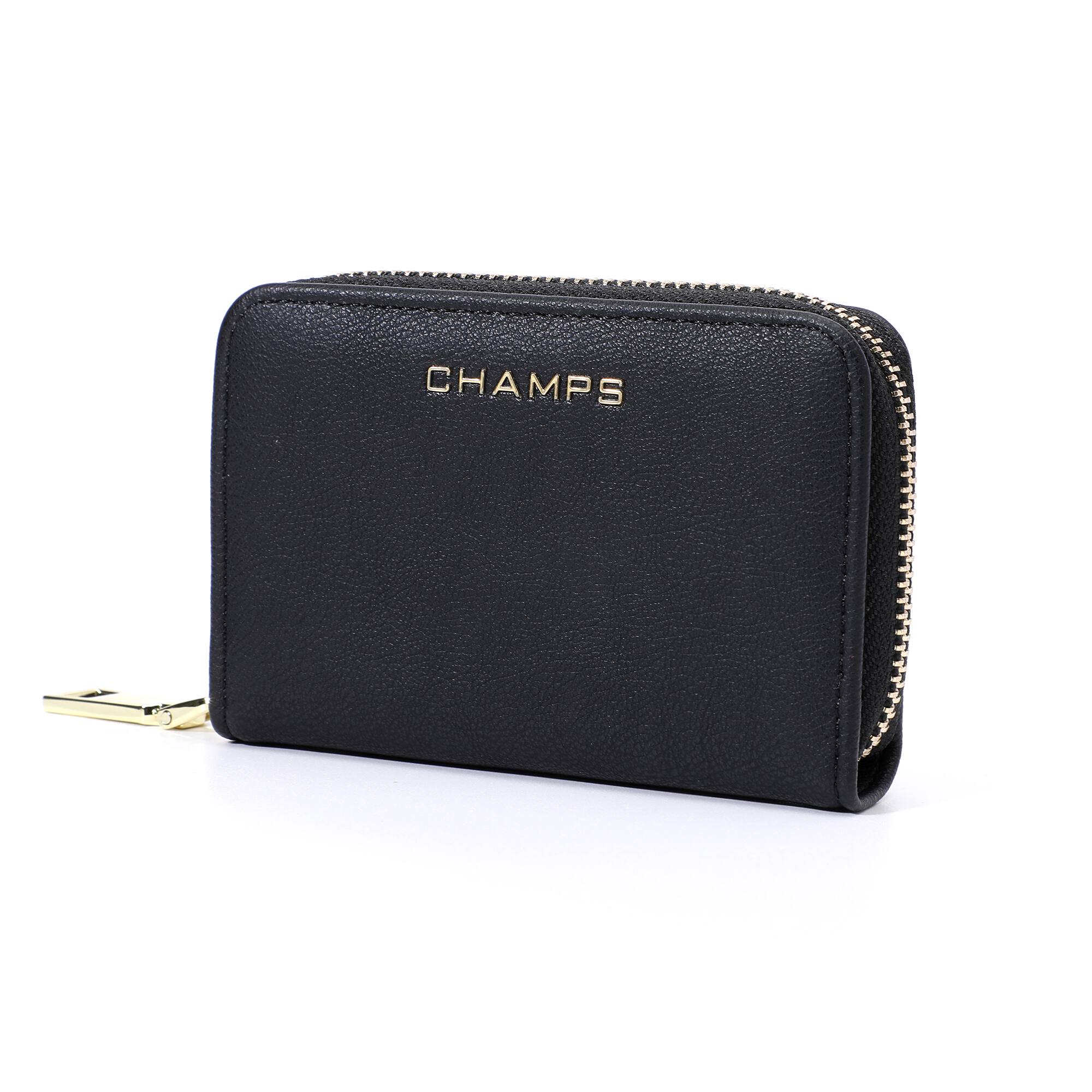 Angle. Champs - Iconic Collection Palm Wallet - Black.
