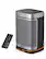 Front Zoom. Dreo - 70° Oscillation Portable Heater With Remote - Black/Silver.