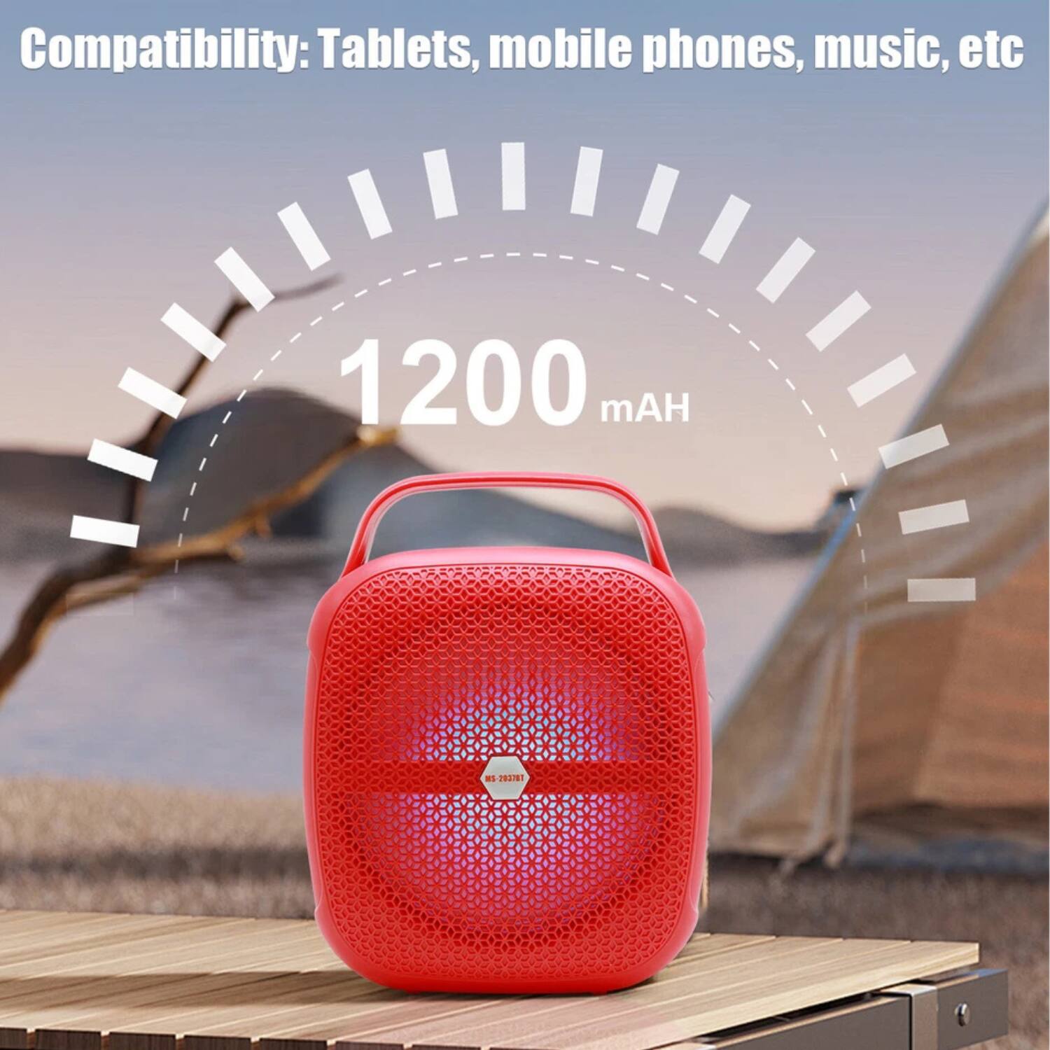 Compatibility: Tablets, mobile phones, music, etc

1200 mAH