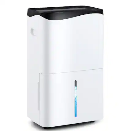 Front. SKONYON - High Capacity Dehumidifier with 100 Pint Per Day Removal Continuous Drain and 24 Hour Timer - White.