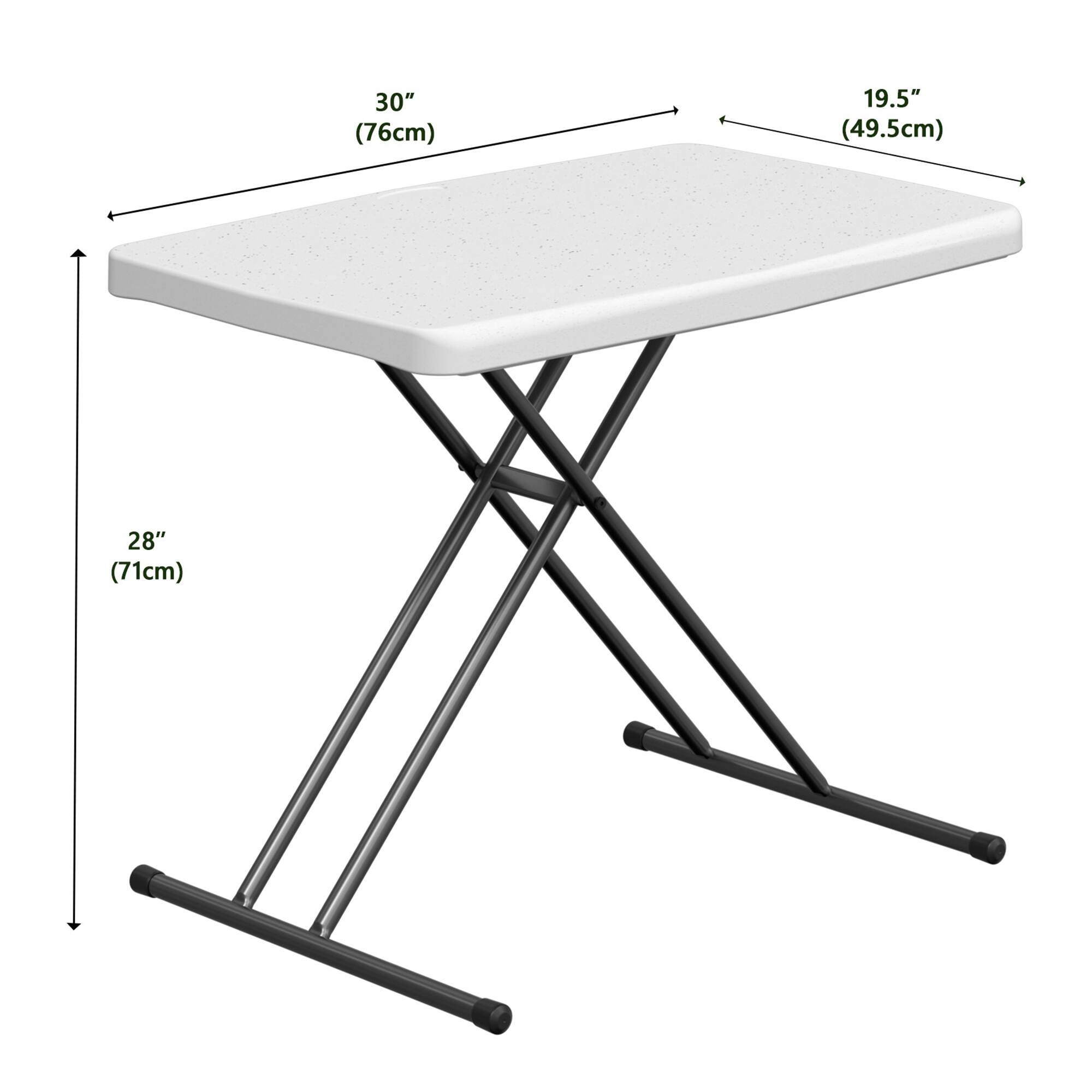 30" (76cm)  
19.5" (49.5cm)  
28" (71cm)