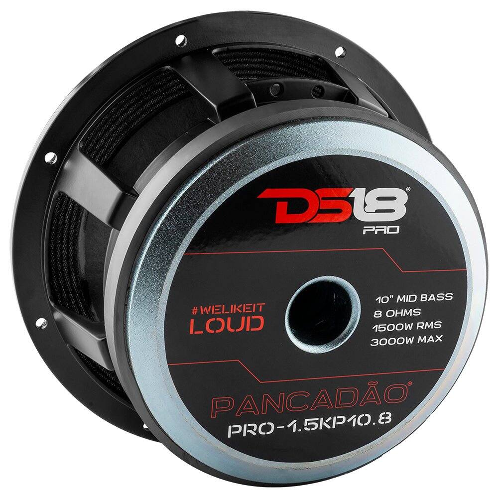 D518 PRO  
10" MID BASS  
#WELIKEIT LOUD  
8 OHMS  
1500W RMS  
3000W MAX  
PANCADÃO PRO-1.5KP10.8