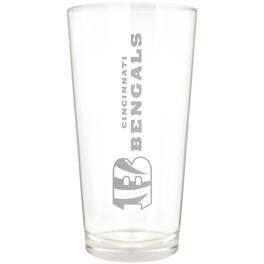 Great American Products - Cincinnati Bengals Etched 16oz. Vertical Rally Cry Pint Glass - Multicolor