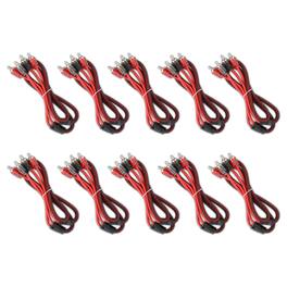 DS18 Audio - Level 2 RCA Interconnect Cable, 3 ft (10-Pack)