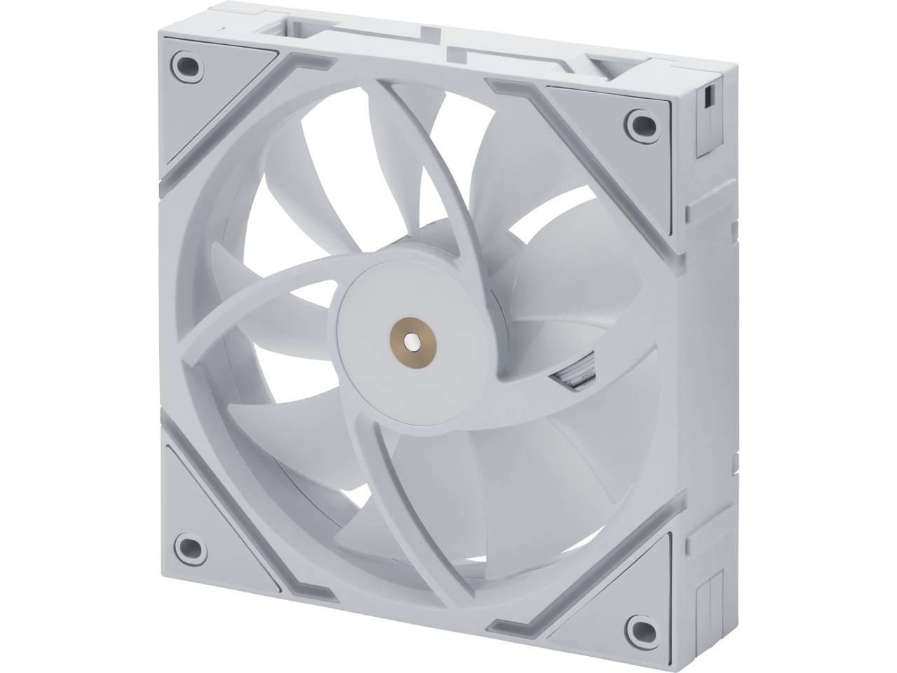 Alt View 8. MSI - MSI MPG EZ120R White 3x ARGB Fan, Magnetic, Mystic Sync, Fluid Bearing - White.