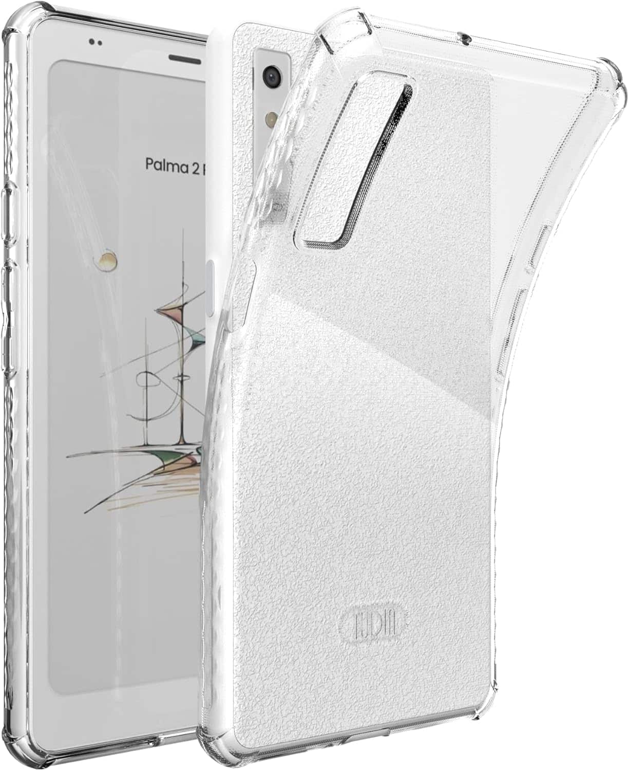 TUDIA - SKN Designed for Boox Palma 2 PRO Case Back Cover Shockproof Slim - Clear