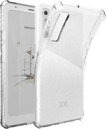 Front. TUDIA - TUDIA SKN Clear Designed for Boox Palma 2 PRO Case Back Cover Shockproof Slim - Clear - Clear.