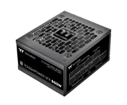 Thermaltake - Toughpower SFX 850W 80Plus Platinum ATX 3.1 Standard Power Supply - Black - Front_Zoom