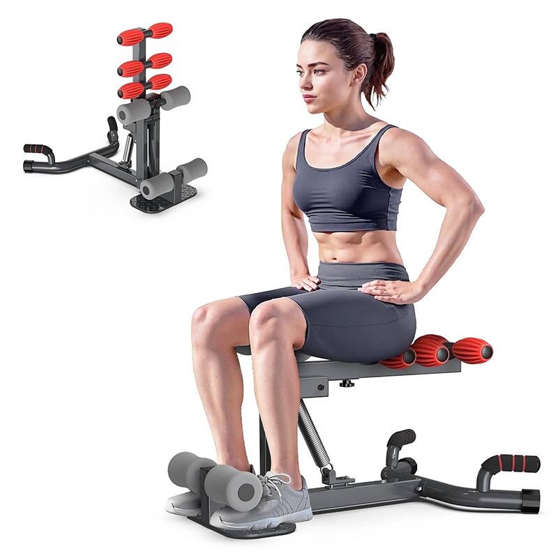 Front. Pooboo - Adjustable Deep Squat Machine for Glutes & Legs -Core Leg Strengthener for Home Gym Workouts - Black.