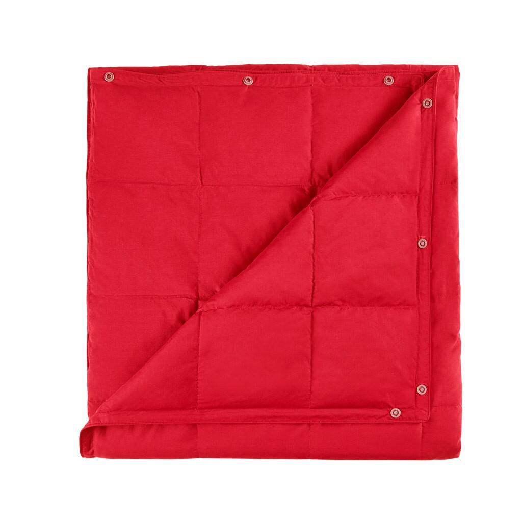 Alt View 5. Gracie Mills - Gracie Mills Alvarez Classic Box Quilted Wearable Multipurpose Throw Blanket - Red.