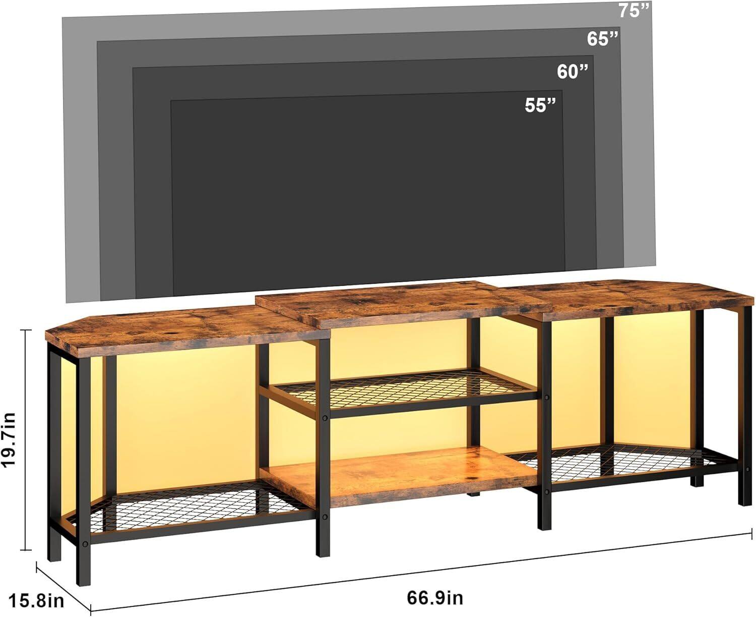 75" 65" 60" 55" 19.7in 15.8in 66.9in