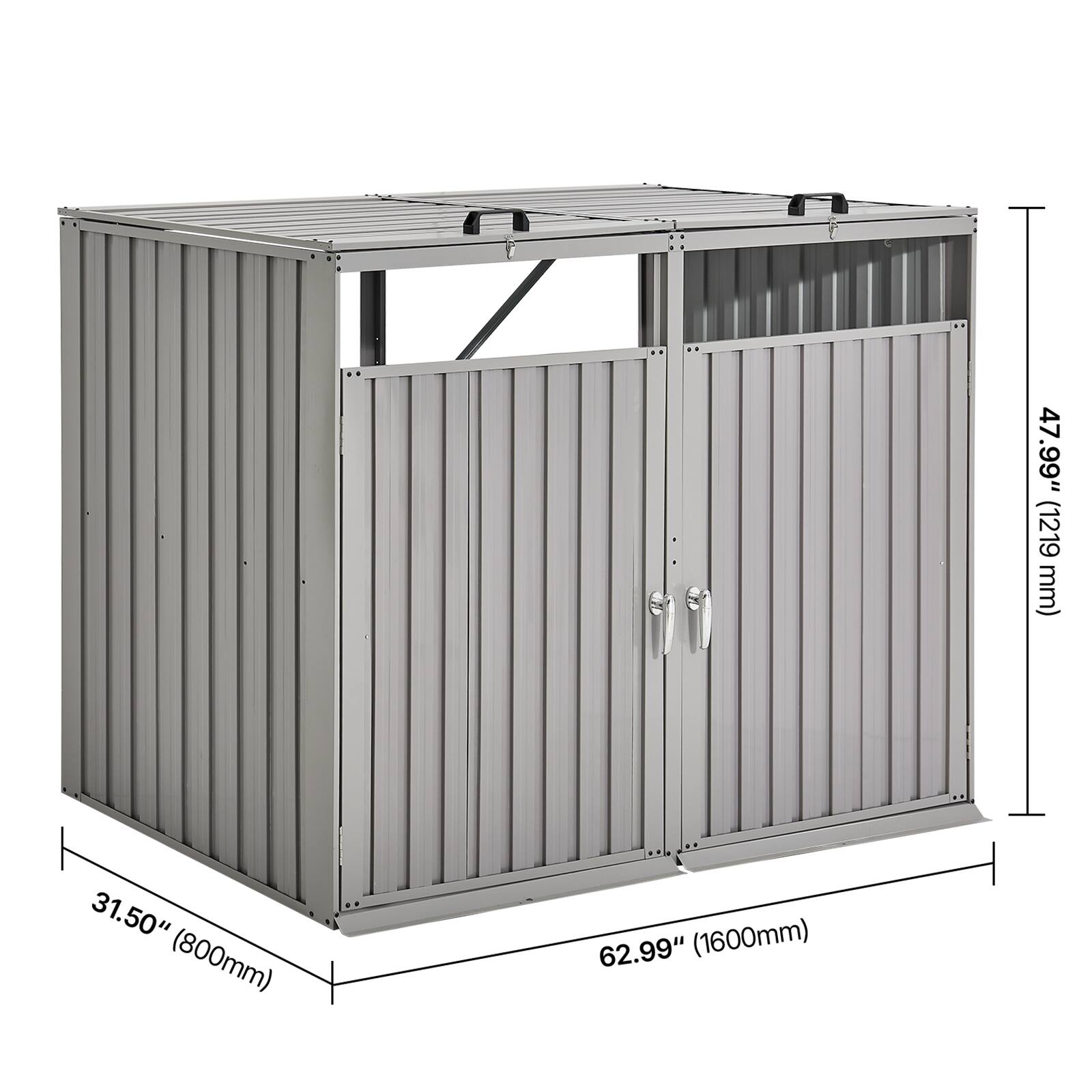 47.99" (1219 mm)  
31.50" (800 mm)  
62.99" (1600 mm)
