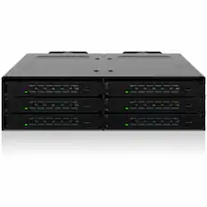 Front. Icy Dock - Icy Dock CP097 Drive Enclosure for 5.25" U.2, U.3, PCI Express NVMe 4.0 x4 - SFF-8654 SlimSAS Host Interface Internal.