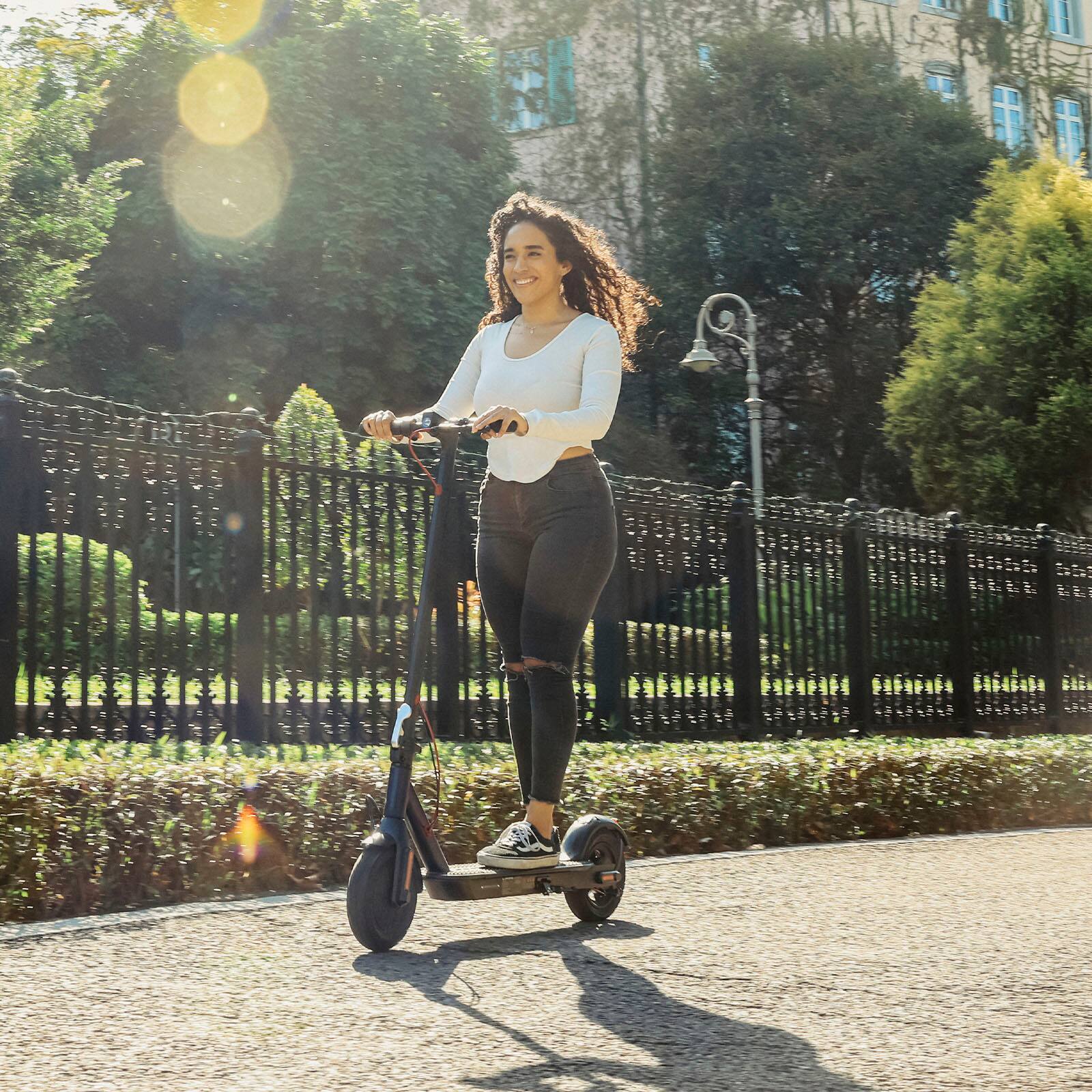 Alt View 16. HiBoy - Hiboy S2 SE Electric Scooter, 300W Motor, 10" Tires, 19 Mph Max Speed&17 Miles Range, Foldable Commuter Electric Scooter - Black.