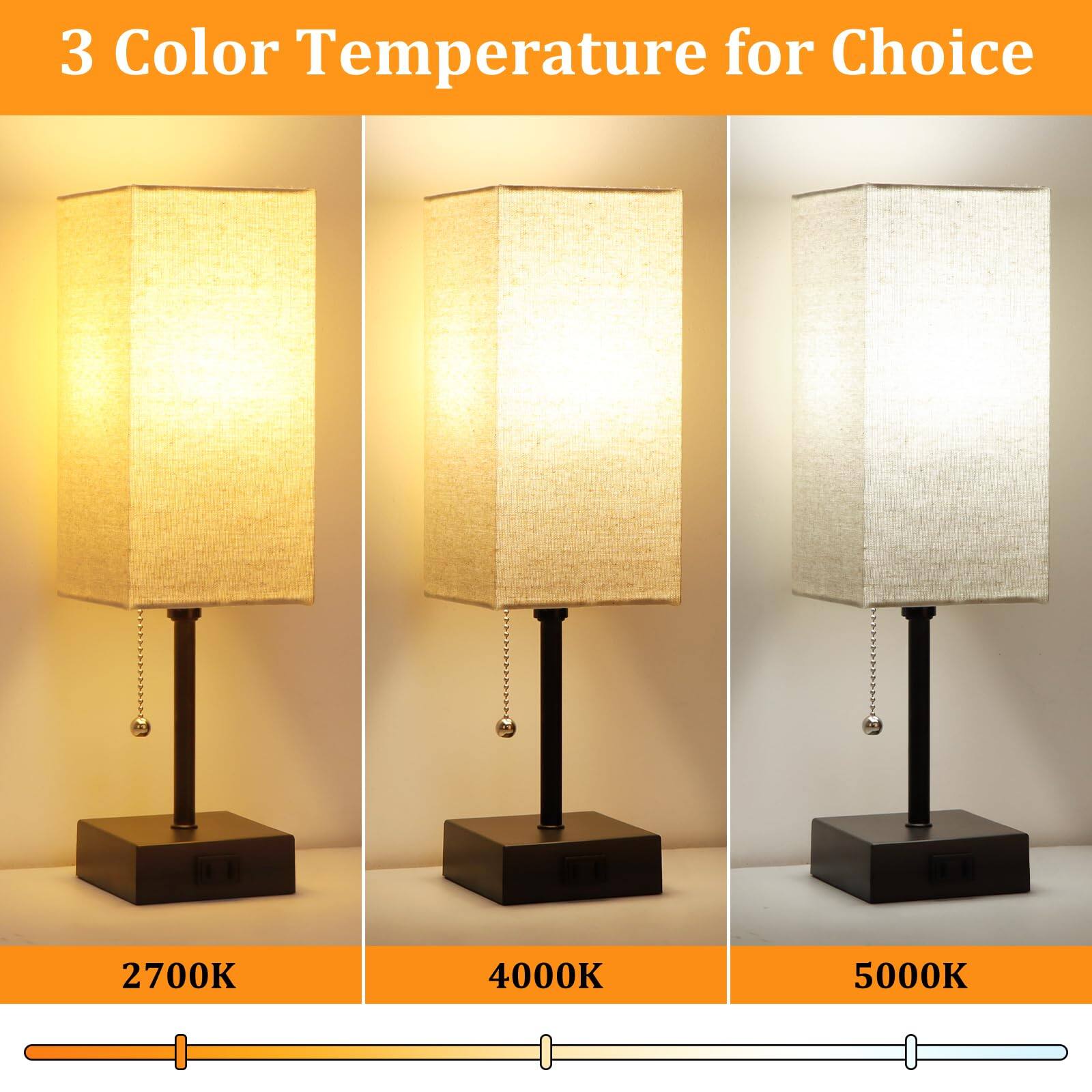 3 Color Temperature for Choice

2700K

4000K

5000K