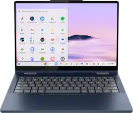 Lenovo - Chromebook Plus 2-in-1 14" Full HD Touchscreen Laptop - Intel Core 3 Processor N355 2025 - 8GB Memory - 128GB UFS - Cosmic Blue