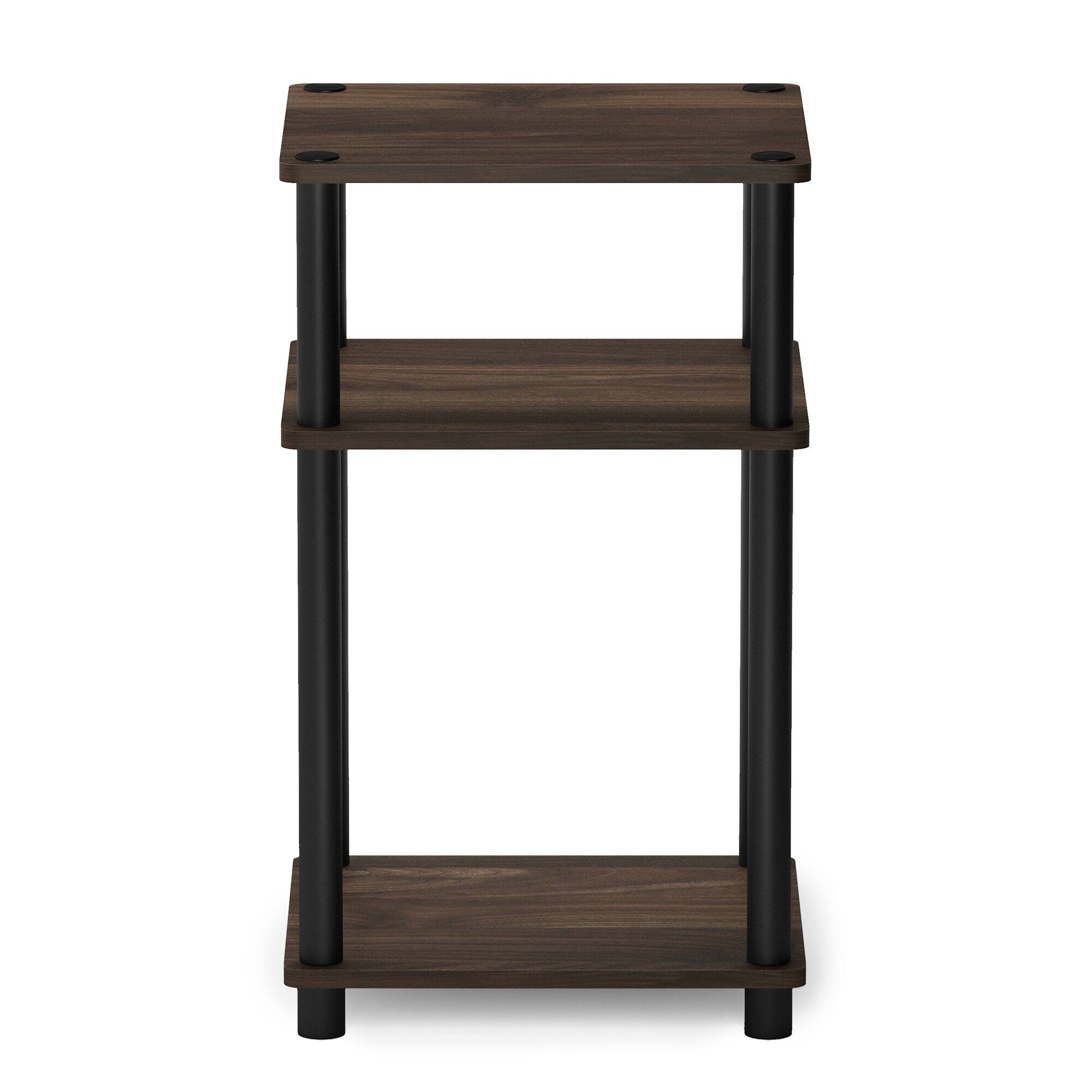 Alt View 6. Empire DigiLabs - Just Side Table 3-tier End Open Shelves Night Stand Bedside Toolless Assembly For Living Room Bedroom Bathr... - Amber Pine/Black.