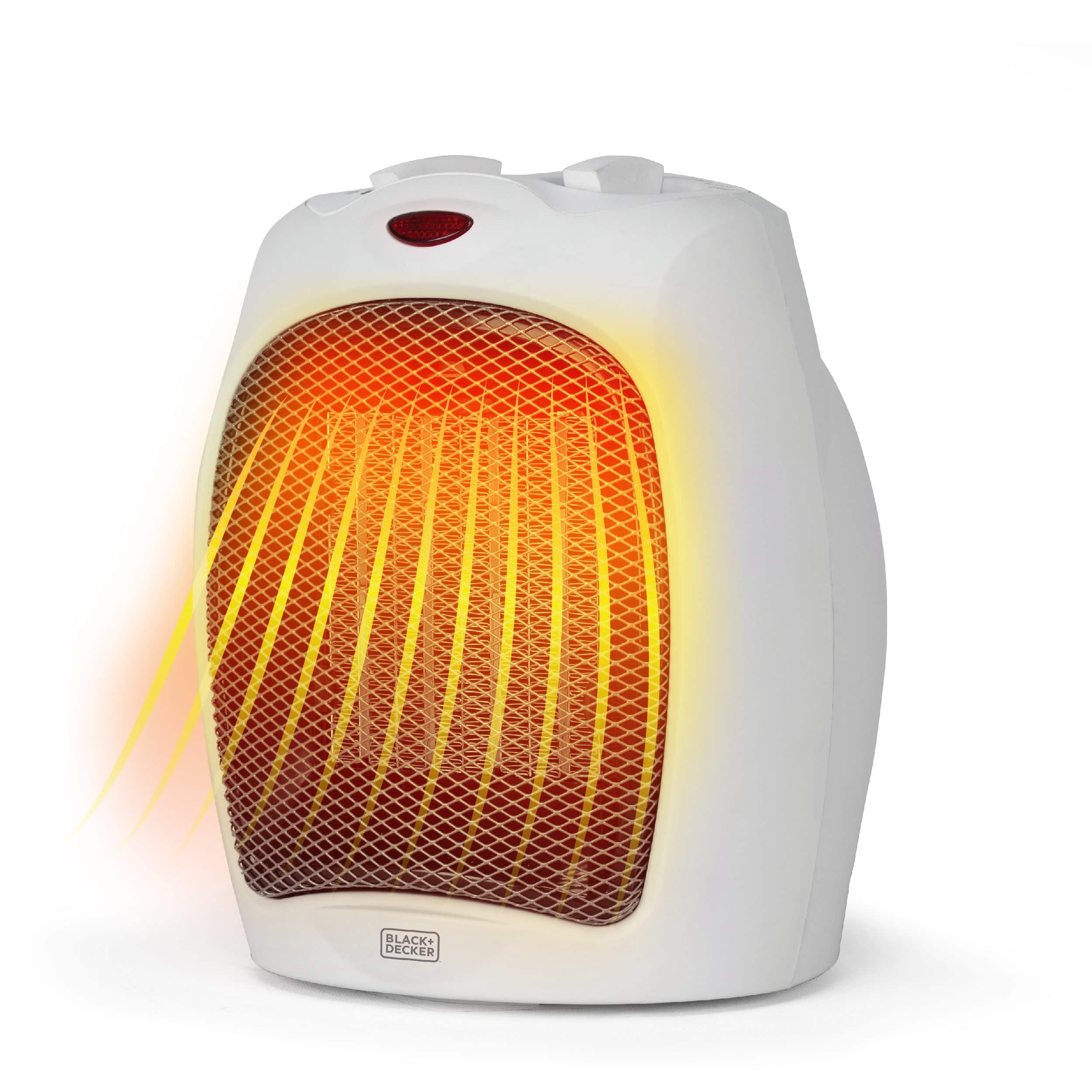 Black+Decker - 1500W Portable Space Heater - White