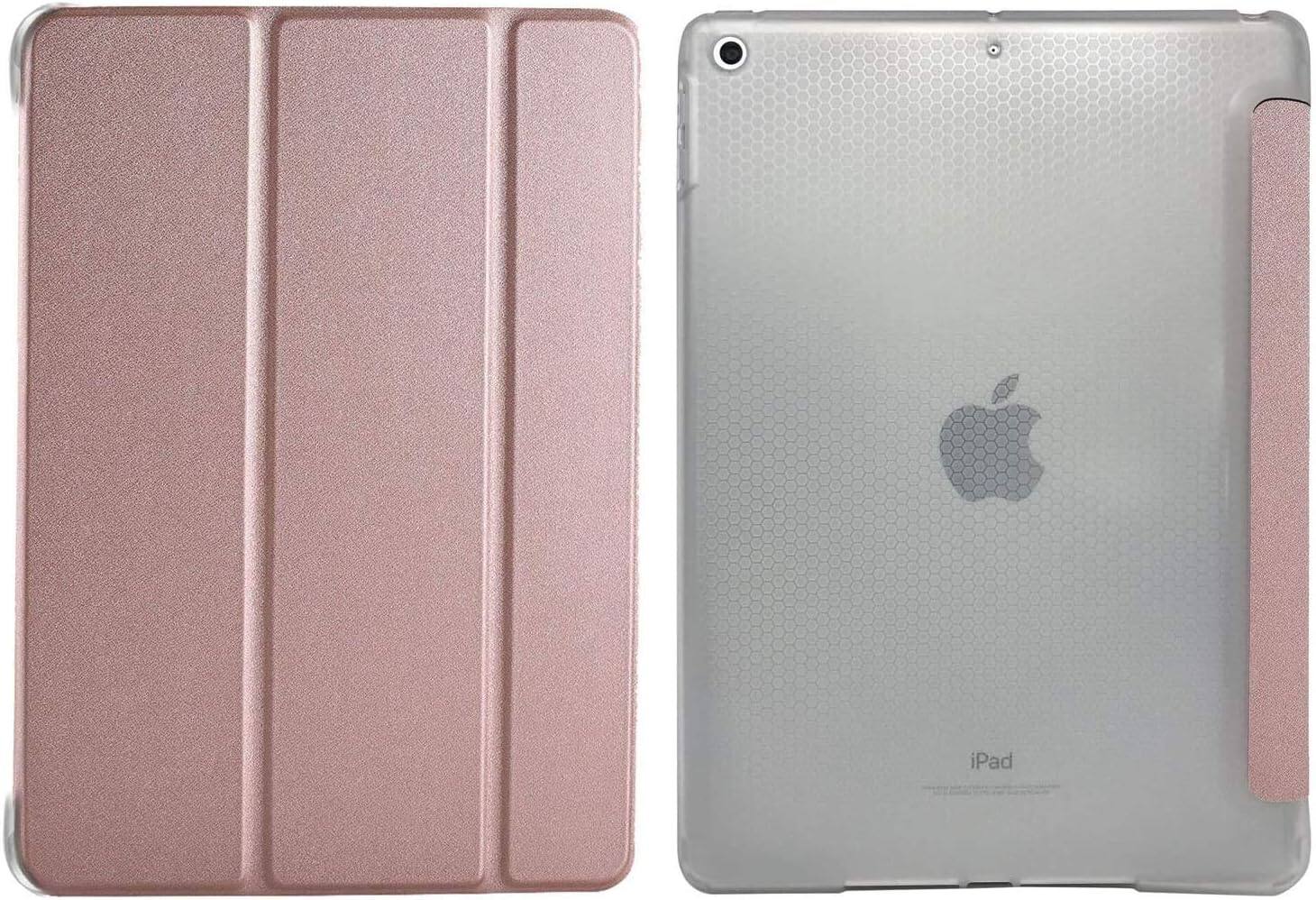 Alt View 2. DuraSafe Cases - iPad 10th Gen 10.9" 2022 Lightweight Shockproof TPU Smart Cover A2696 A2757 A2777 A3162 A3354 A3355 A3356 - Rose Gold.