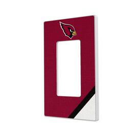 Keyscaper - Arizona Cardinals Diagonal Stripe Single Rocker Light Switch Plate - Multicolor